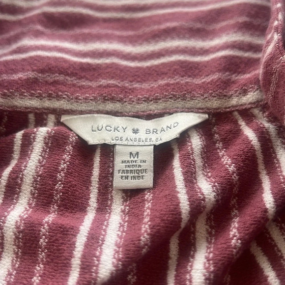 Lucky Brand Maeve and Cream Striped Square Neck Tank Top - Picture 13 of 15